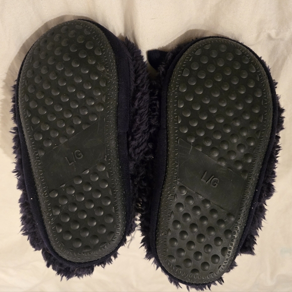NWT: Joe Fresh Toddler Winter Slipper Booties; Size Large; Navy - Picture 3 of 7